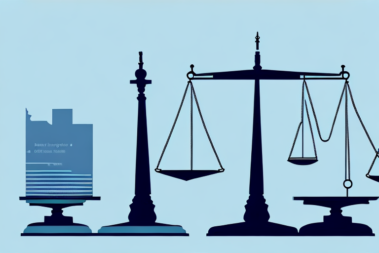A balanced scale on a desk