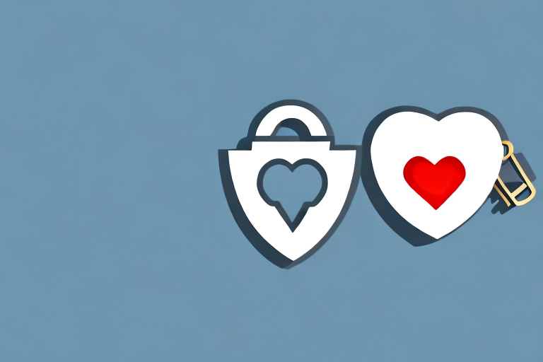 A broken heart-shaped padlock