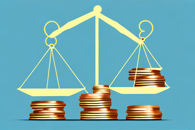 A justice scale balancing a car and a pile of coins