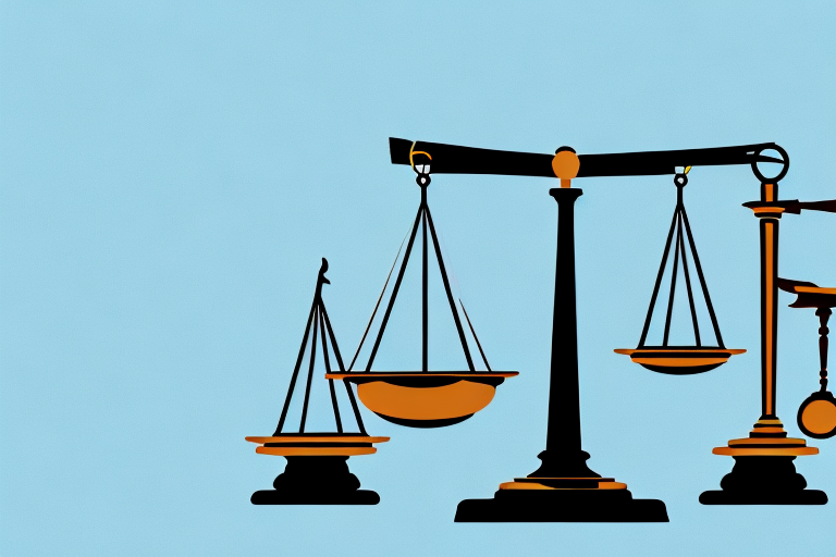 A balanced scale with a car on one side and a gavel on the other