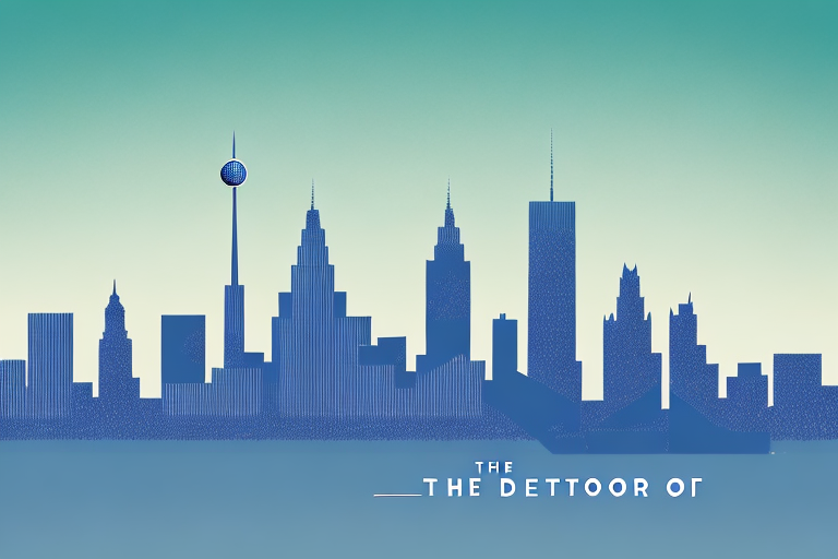 The iconic detroit skyline