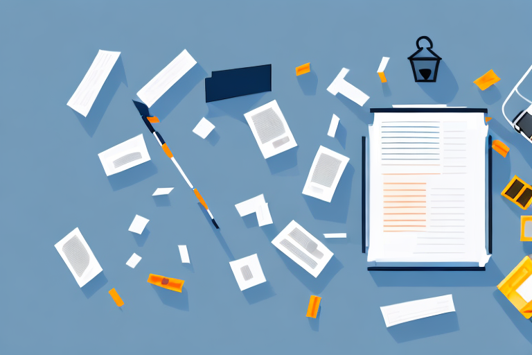 A car crash scene with scattered legal documents and a symbolic justice scale in the background to signify the legal aspect