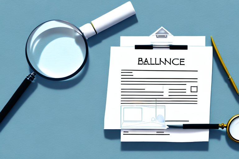 A balance scale with a house on one side and a legal document on the other