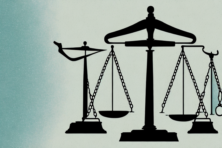 A balanced scale representing justice