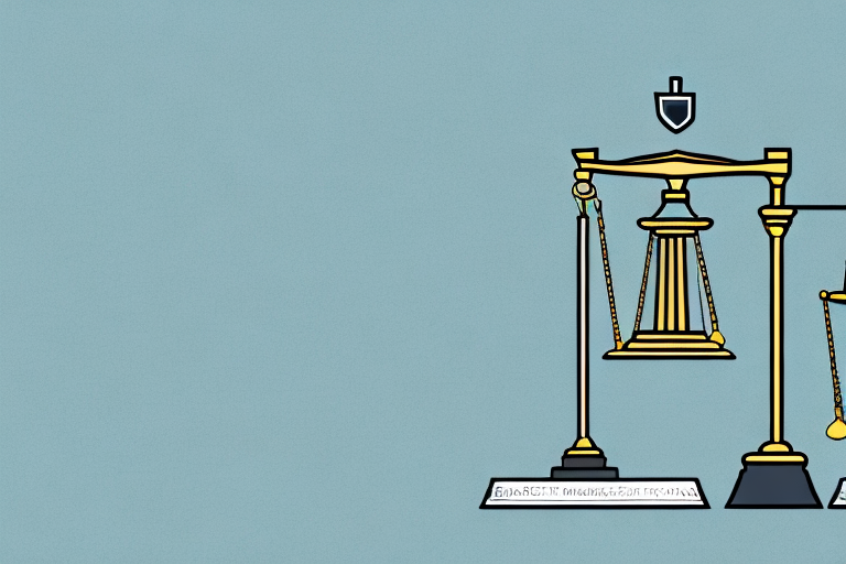 A symbolic scale of justice placed on a road map of cincinnati