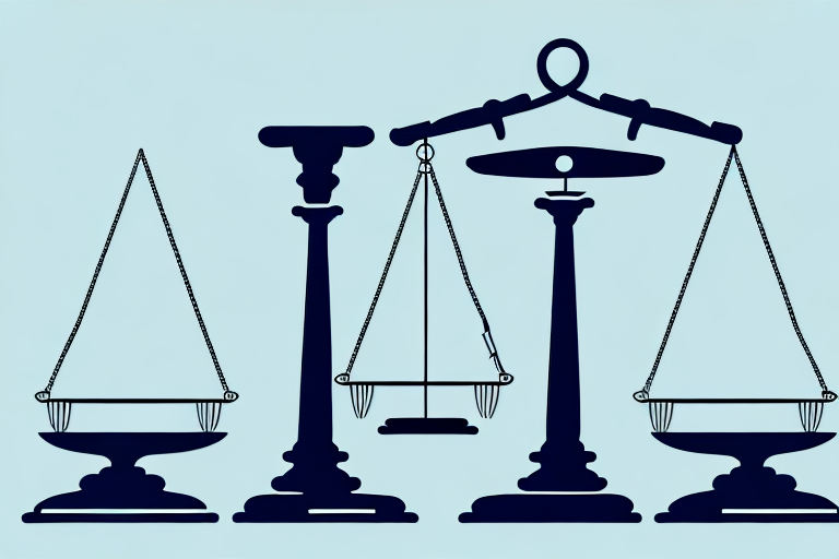 A balanced scale with a teaching license on one side and a gavel on the other