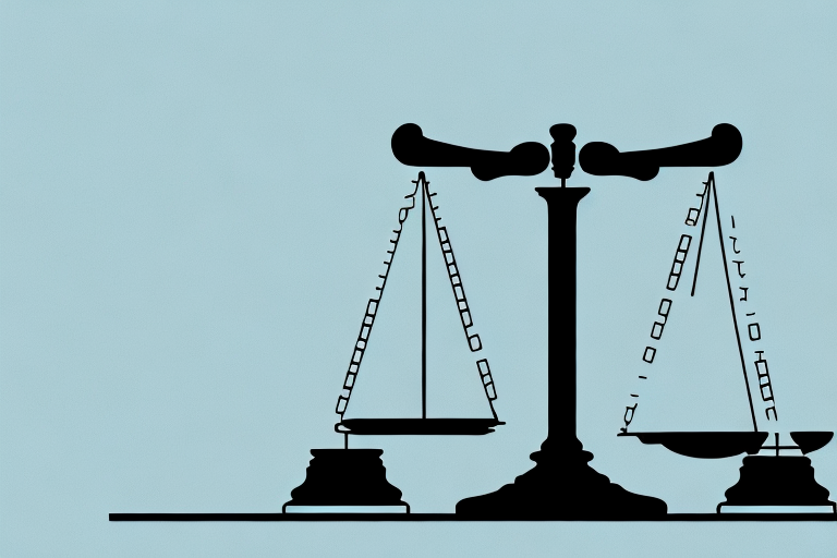 A balanced scale with a wheelchair on one side and a gavel on the other