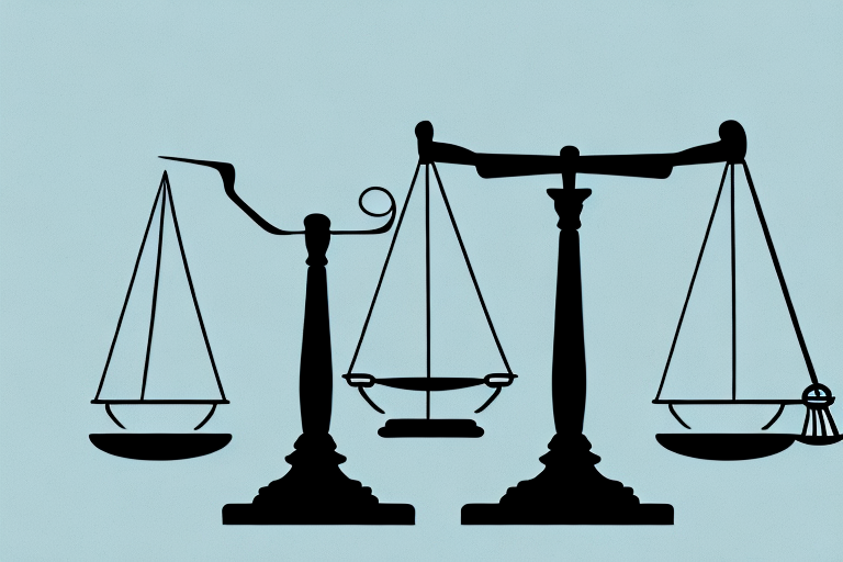 A balanced scale with a wheelchair on one side and a gavel on the other