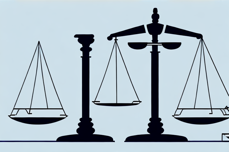 A balanced scale with legal documents on one side and a symbol of disability (like a wheelchair) on the other