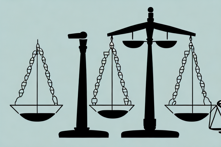 A balanced scale of justice on a world map