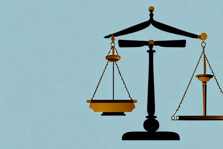 A symbolic balance scale where one side is weighted down by a house