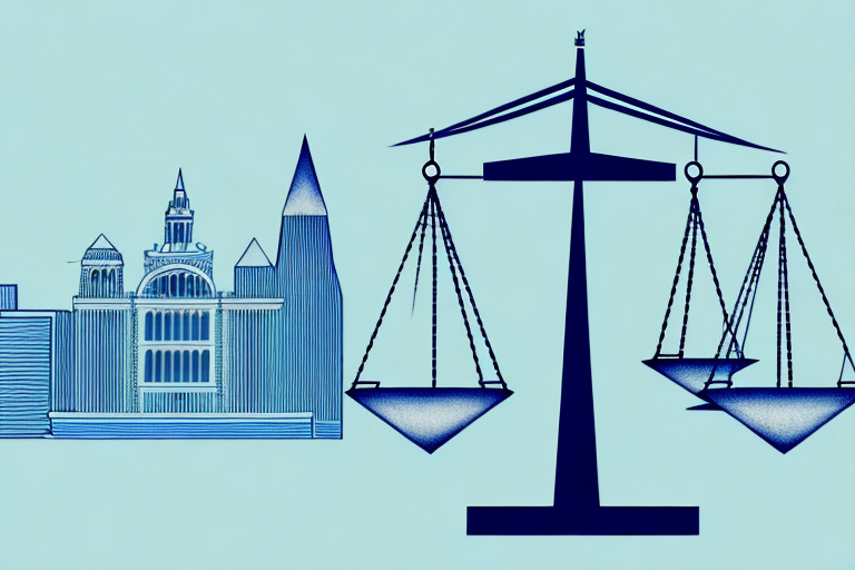 A balanced scale representing justice