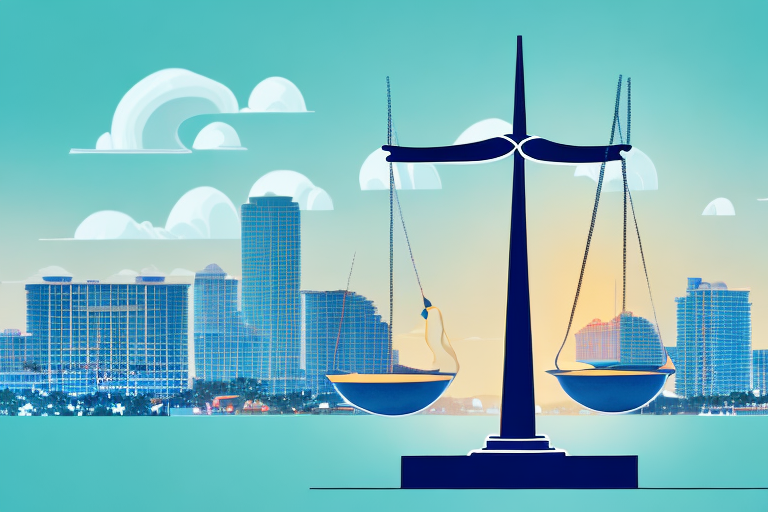 A balanced scale signifying justice