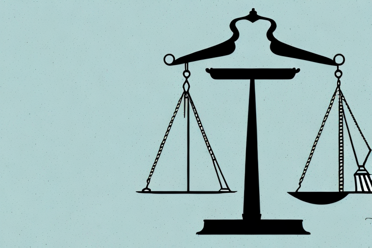 A balanced scale of justice placed on a map of jacksonville