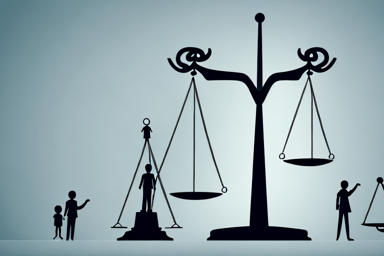 A balanced scale symbolizing law and justice
