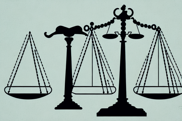 A balanced scale symbolizing law