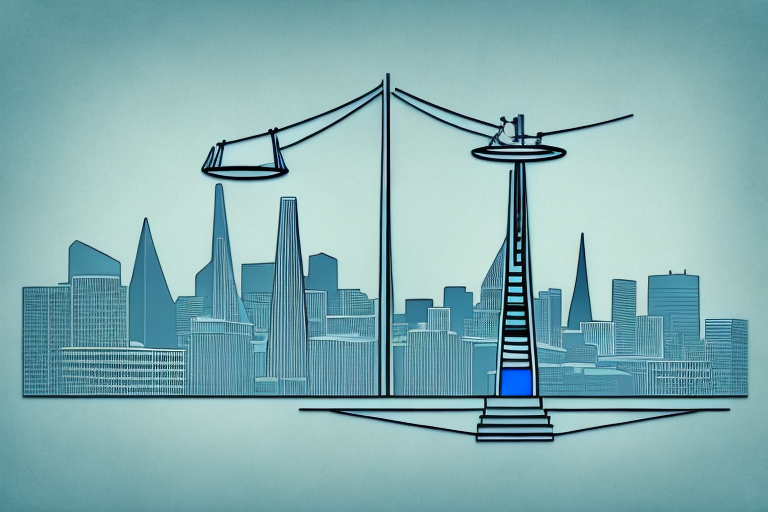 The iconic san francisco skyline