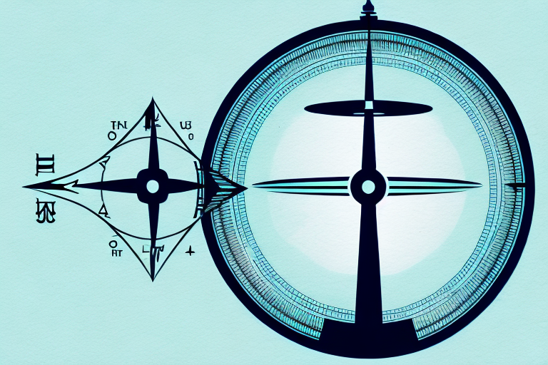 The milwaukee skyline with a symbolic balance scale integrated
