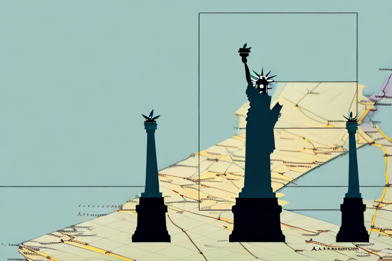 A balanced scale on top of a map featuring laredo