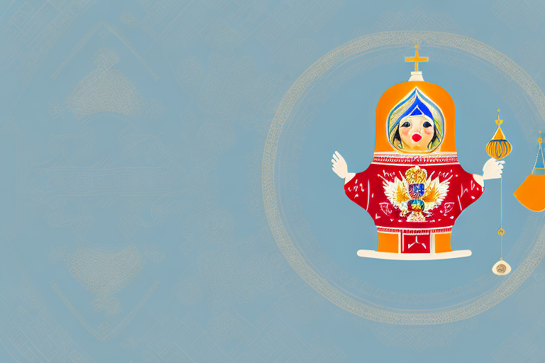 A russian nesting doll (matryoshka) transitioning into a gavel