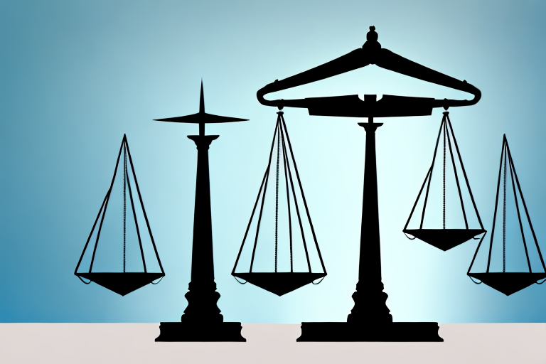 A balanced scale representing justice