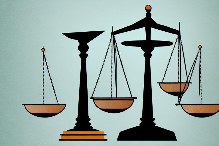 A balanced scale representing justice