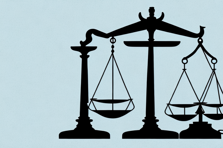 A balanced scale representing justice