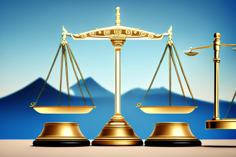A balanced scale of justice
