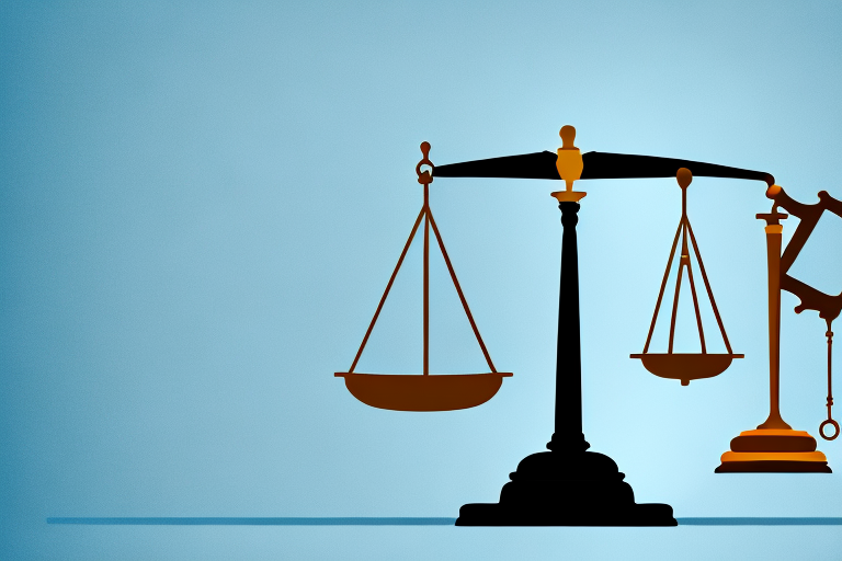 A balanced scale with a car on one side and a gavel on the other