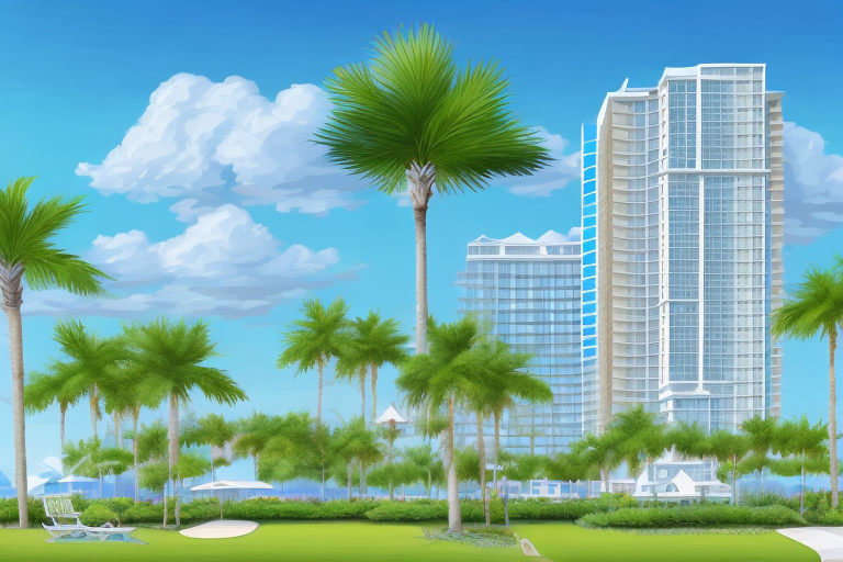 A florida landscape featuring a variety of properties