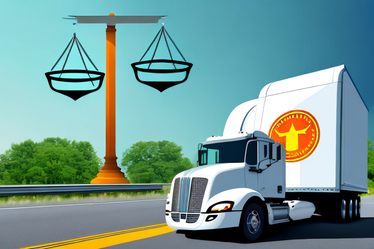 A truck on a new jersey highway