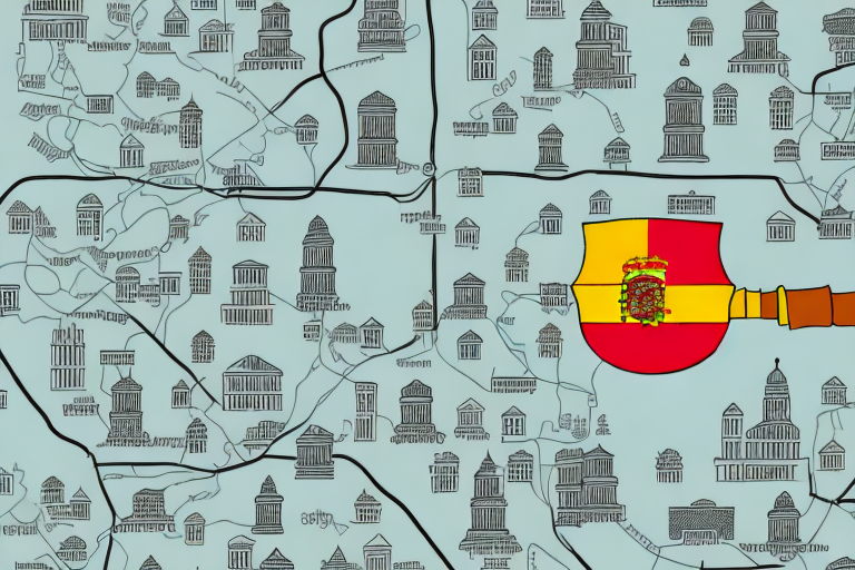A map focused on a local area