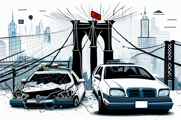 A car accident scene on a brooklyn street