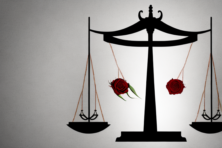 A balanced scale symbolizing justice