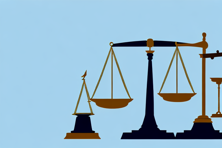 A symbolic scale balancing a car and a gavel