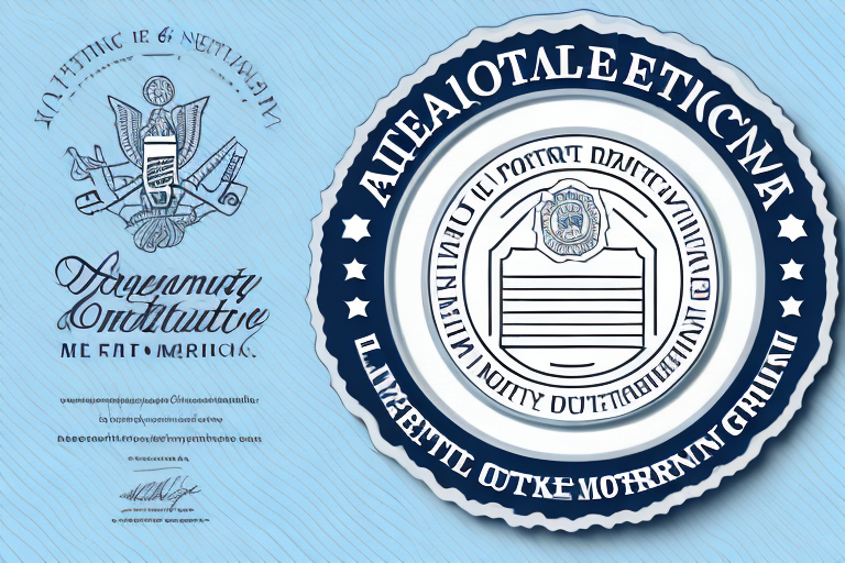 A notary public seal