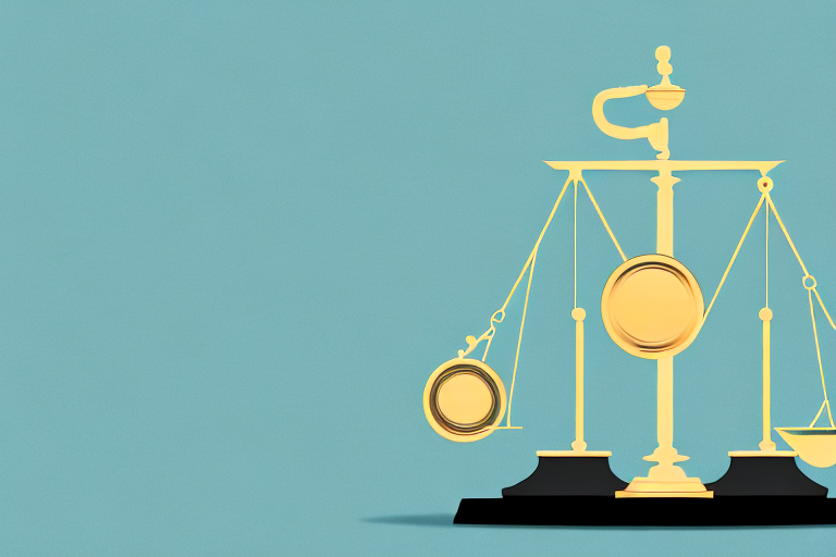 A pair of scales representing justice