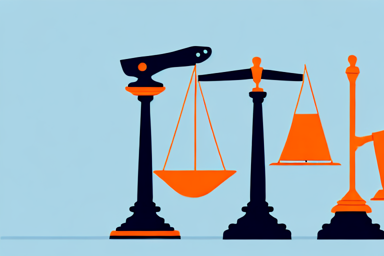 A balanced scale with a car and a gavel on each side