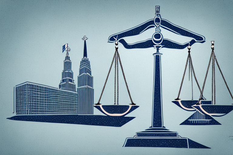 A symbolic scale of justice placed on a car hood