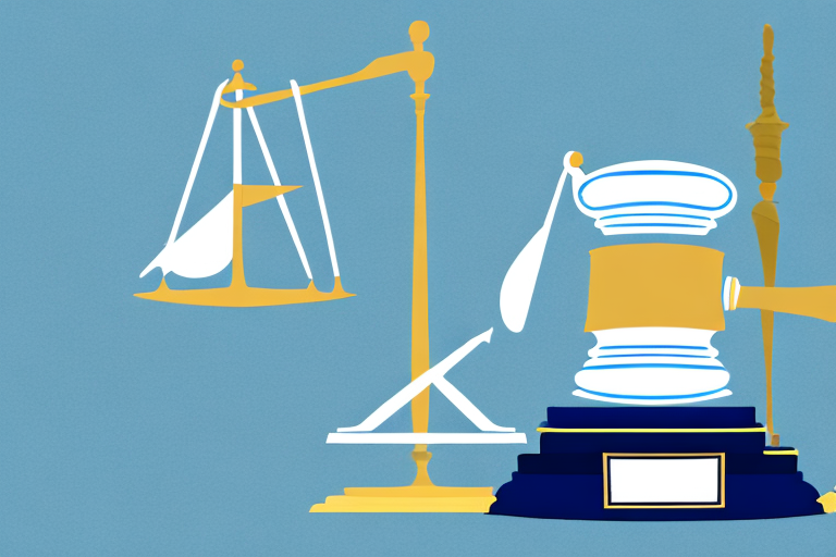 A car crash scene with a gavel and a set of scales