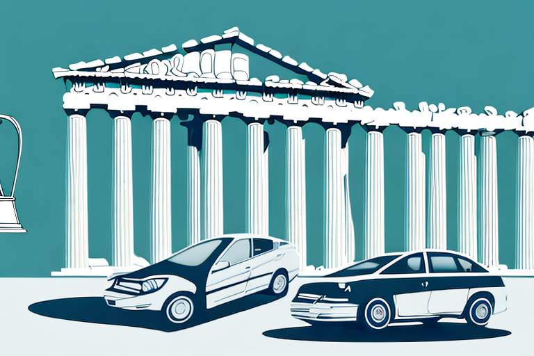 A car accident scene in athens