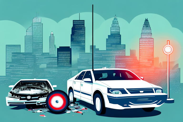 A car accident scene in minneapolis
