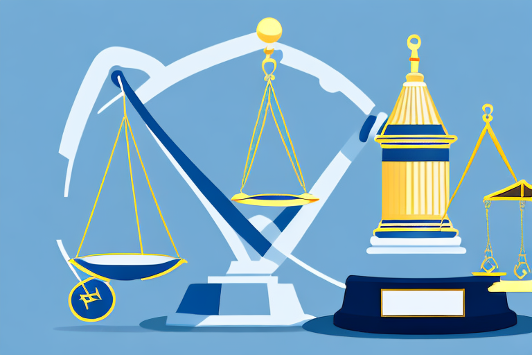 A car accident scene in carlsbad with visible legal scales symbolizing justice and a gavel to represent the law