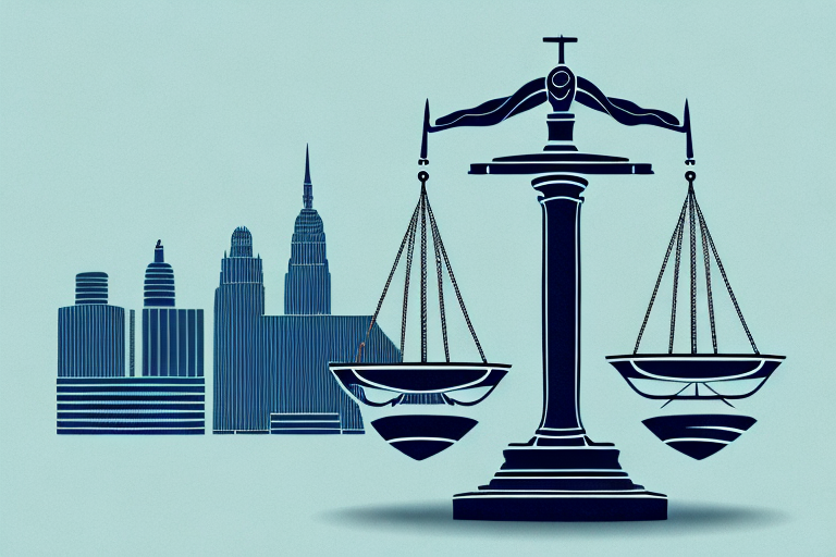 A symbolic scale of justice on the seat of a car