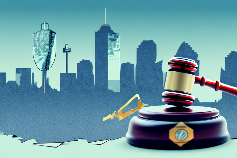 A broken gavel amidst car wreckage