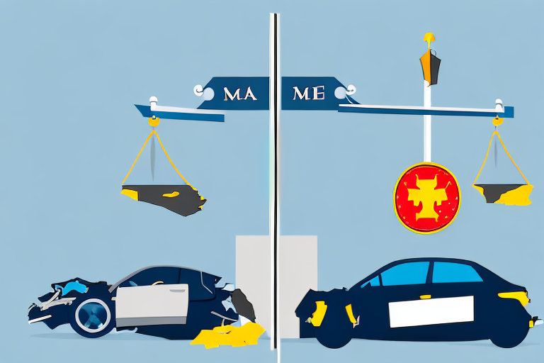 A car accident scene in maryland