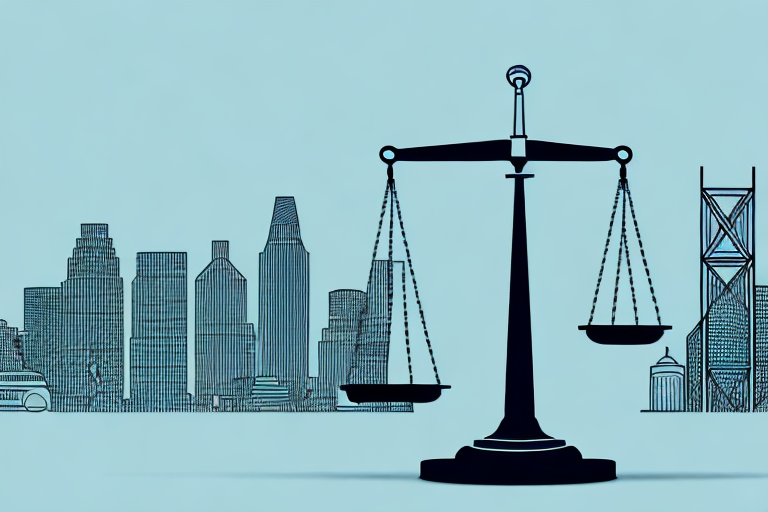 A symbolic justice scale balanced evenly