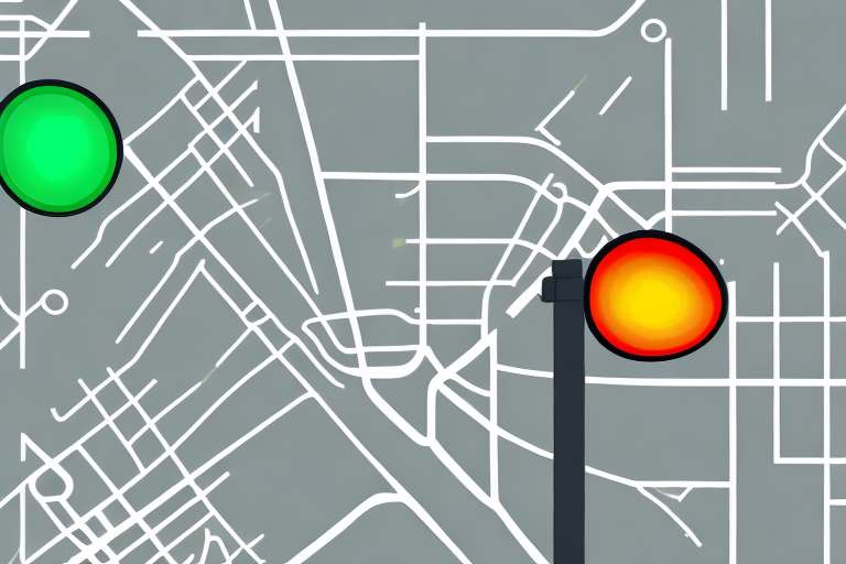 A broken traffic light