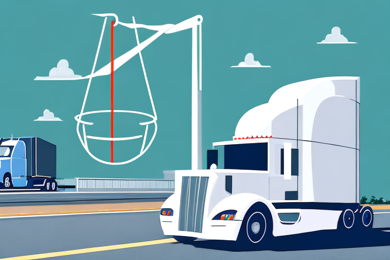 A semi-truck on a highway in fort worth