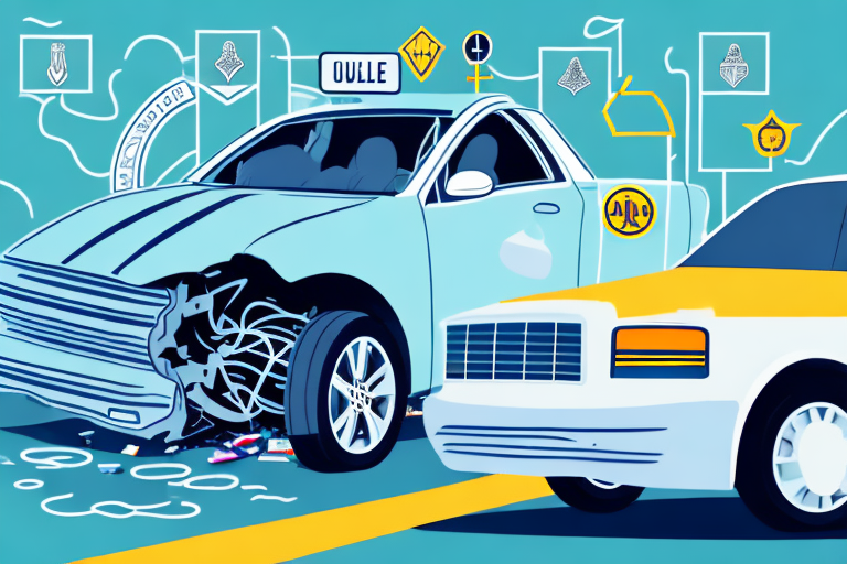 A rideshare vehicle involved in an accident on a new jersey road